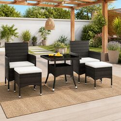 Comfort and Quality: 5 Piece Garden Dining Set
