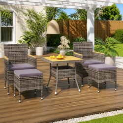 Reliable 5-Piece Outdoor Dining Set with Comfort