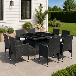 Reliable 9 Piece Outdoor Dining Set for Gatherings