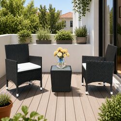 Value-Packed 3 Piece Bistro Set for Outdoors