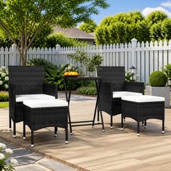 Comfortable 5 Piece Garden Bistro Set for Your Space