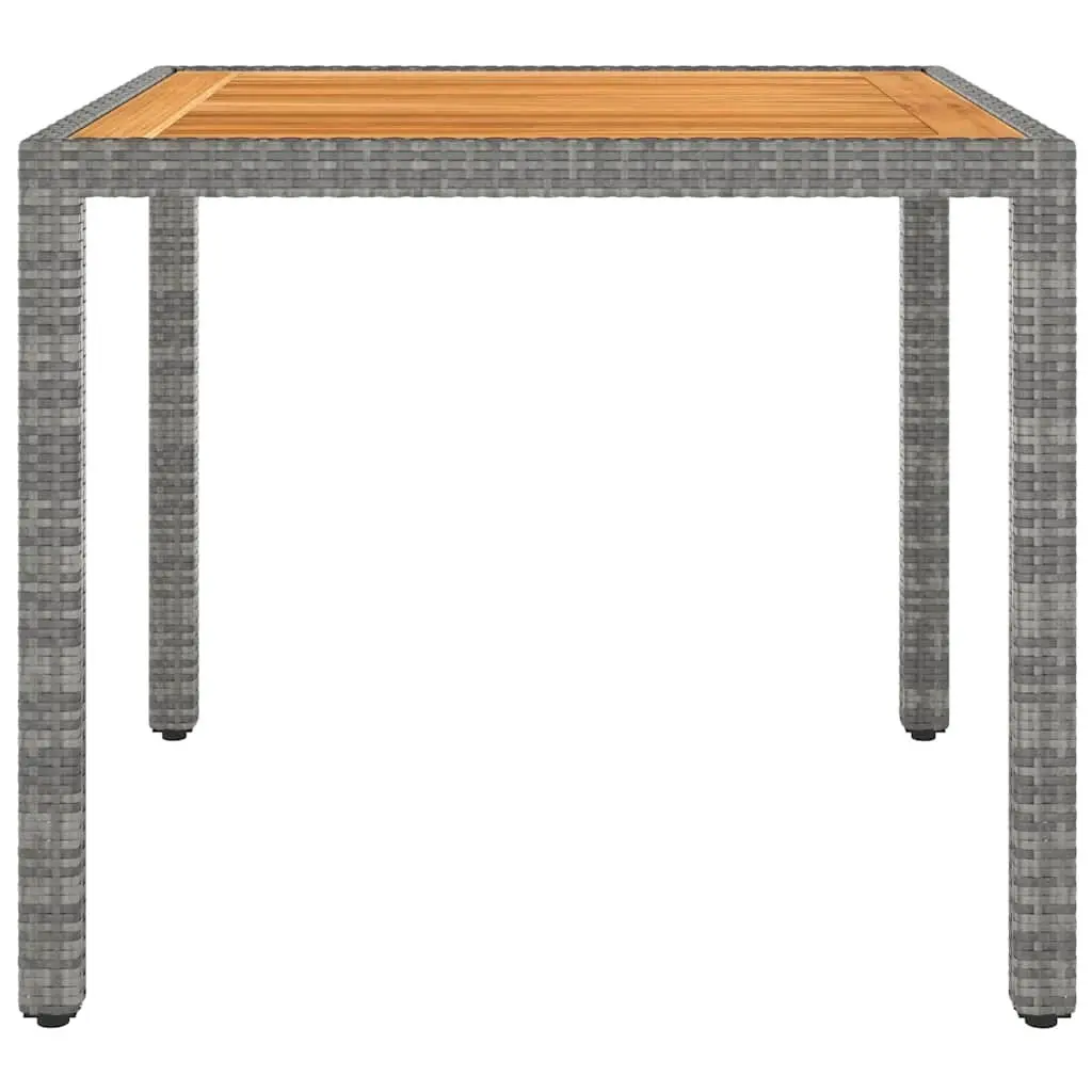 Grey Outdoor Dining Set with Removable Covers