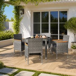 Affordable 5-Piece Garden Dining Set with Comfort and Style