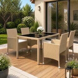5 Piece Garden Dining Set: Quality Meets Practicality