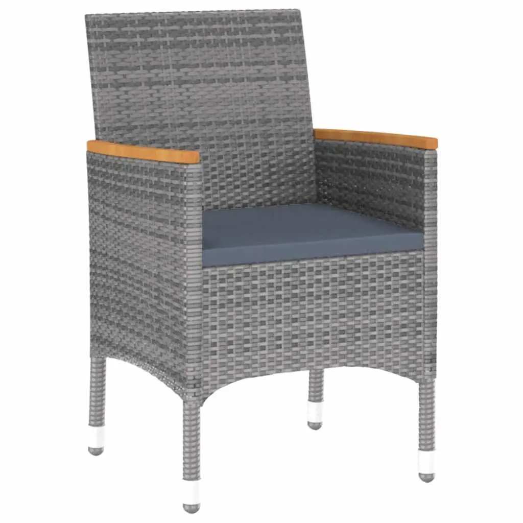 7 Piece Grey Dining Set for Outdoor Spaces