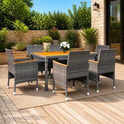 Value and Practicality: 7 Piece Garden Dining Set