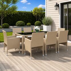 Comfortable 9 Piece Outdoor Dining Set for Your Garden