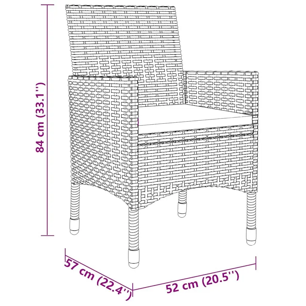 3 Piece Dining Set for Gardens