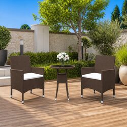 Comfortable and Durable 3 Piece Garden Dining Set