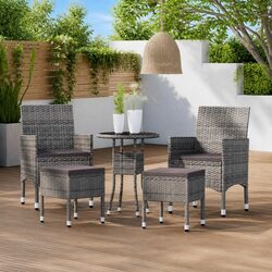 Comfortable 5 Piece Garden Lounge Set for Quality Relaxation