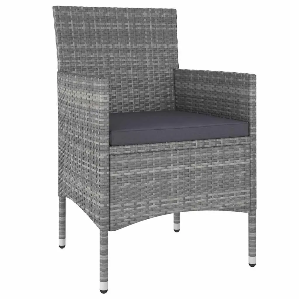 Garden Lounge Set Outdoor Furniture 5 Piece Patio Seating Poly Rattan Grey