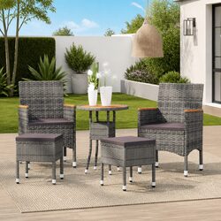 Comfortable and Durable 5 Piece Garden Lounge Set