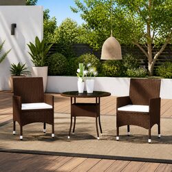 Comfortable and Durable: 3 Piece Garden Dining Set