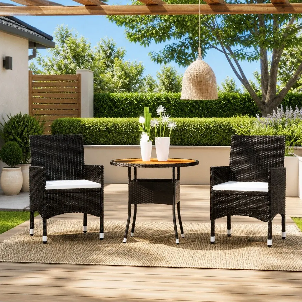 3-Piece Garden Dining Set for Lasting Enjoyment