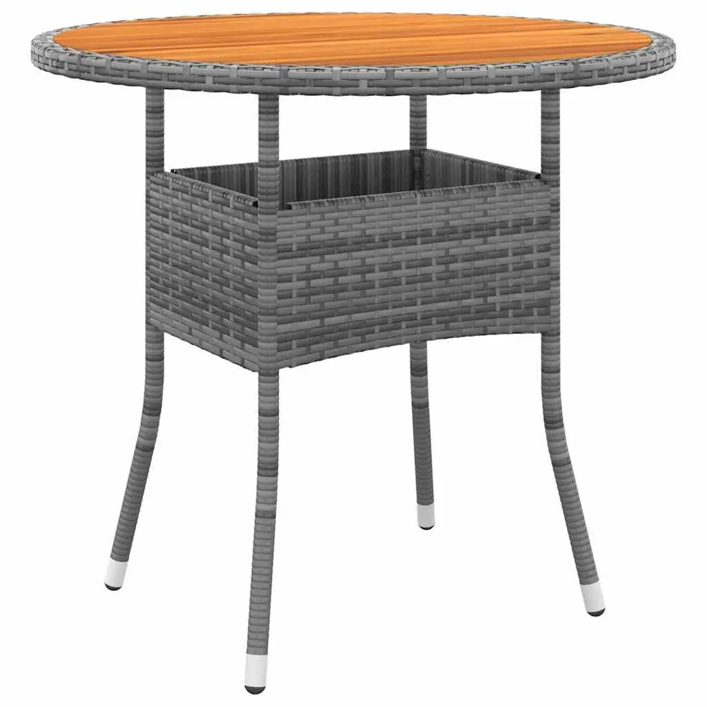 Outdoor Dining Set Garden Furniture 5 Piece Grey Poly Rattan Table Chairs