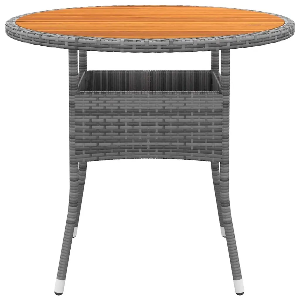 Outdoor Dining Set Garden Furniture 5 Piece Grey Poly Rattan Table Chairs