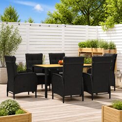 Reliable 7 Piece Garden Dining Set with Comfort Features