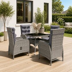 Value and Comfort in a 5 Piece Patio Dining Set