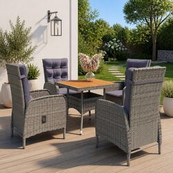 Comfortable and Practical 5 Piece Garden Dining Set