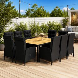 Comfortable 11-Piece Garden Dining Set for Your Patio