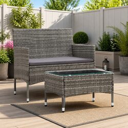 Comfortable and Durable 2-Piece Garden Lounge Set
