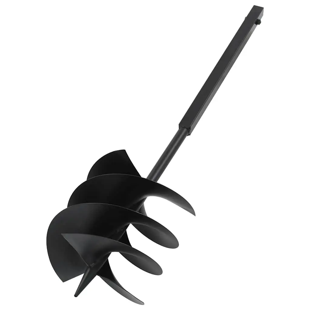 Ground Drill Auger Soil Aeration 250mm Steel with Ergonomic Handle