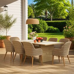 Reliable 9 Piece Outdoor Dining Set for Your Space