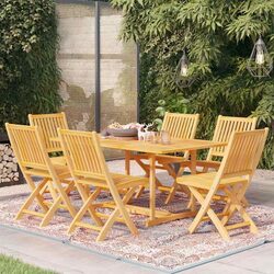 7 Piece Teak Wood Dining Set: Practicality Meets Value