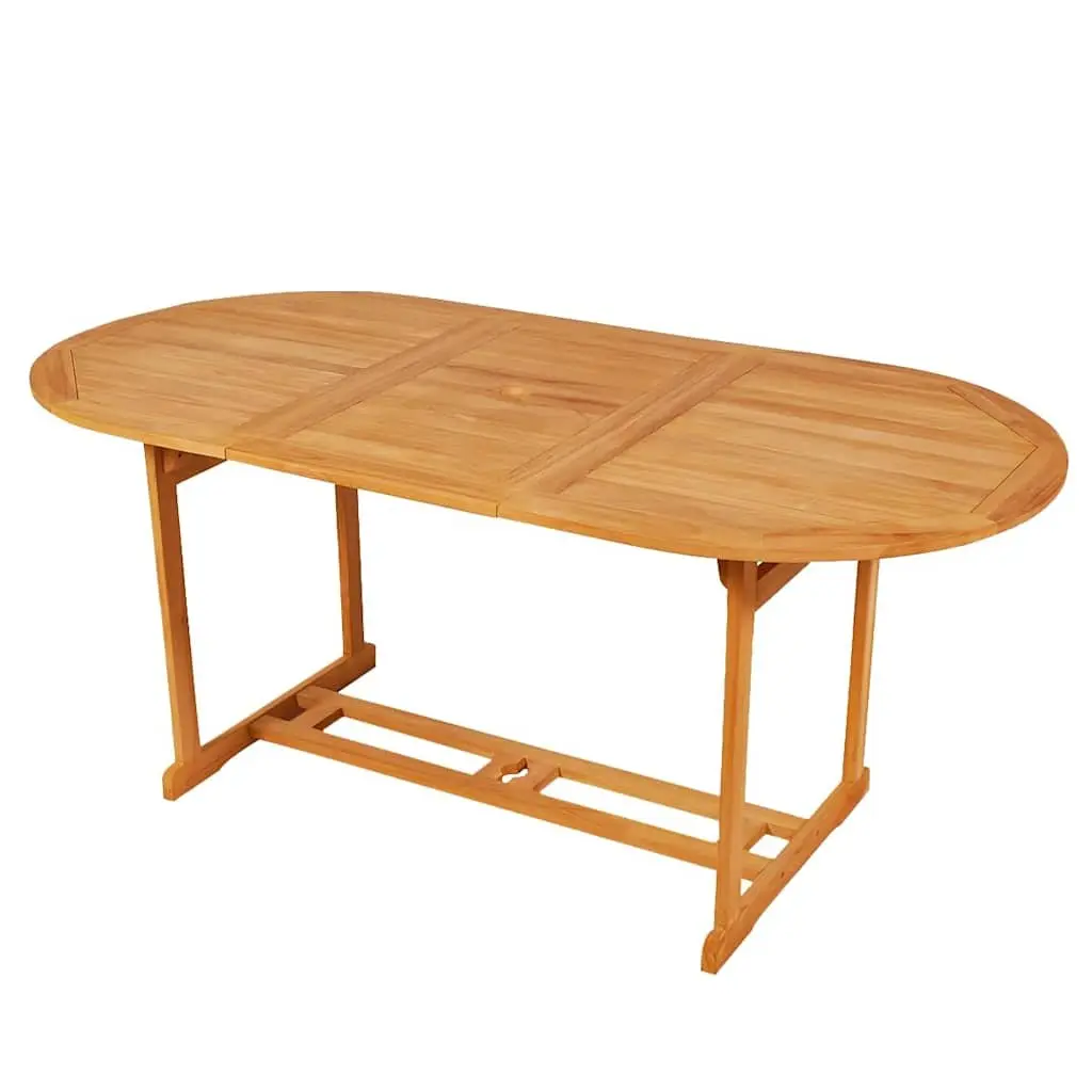 9 Piece Garden Dining Set Solid Teak Wood Outdoor Patio Furniture Table Chairs