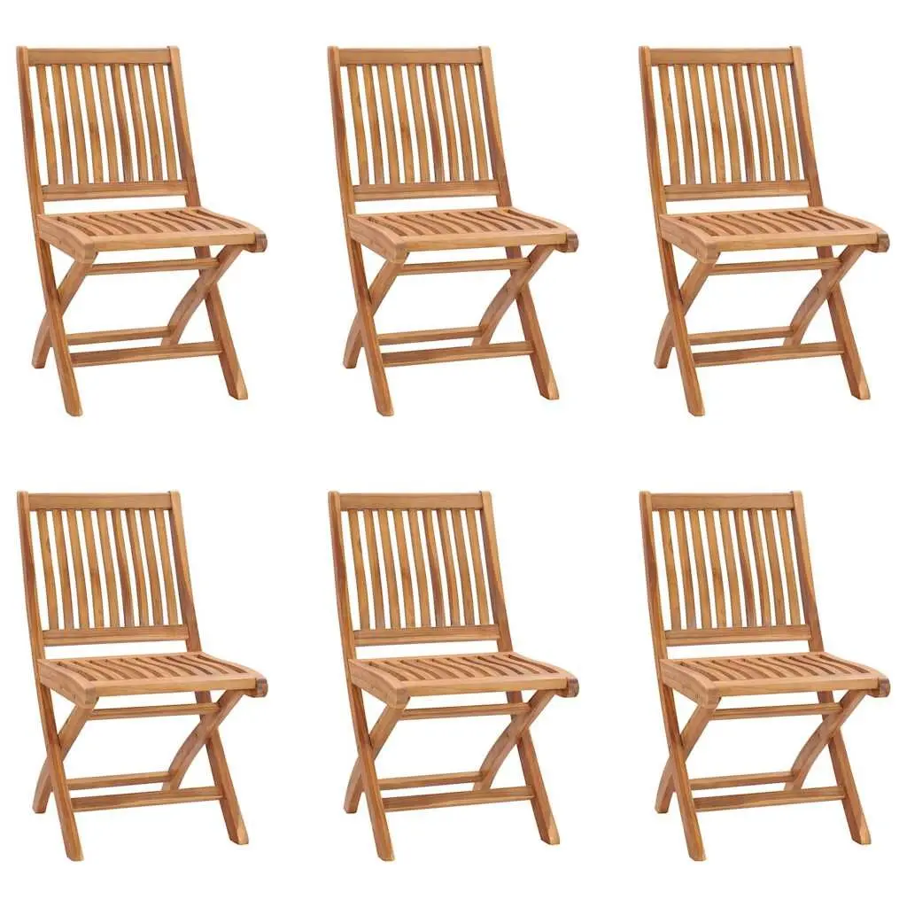 7 Piece Garden Dining Set Teak Wood Table Chairs Outdoor Patio Furniture Brown