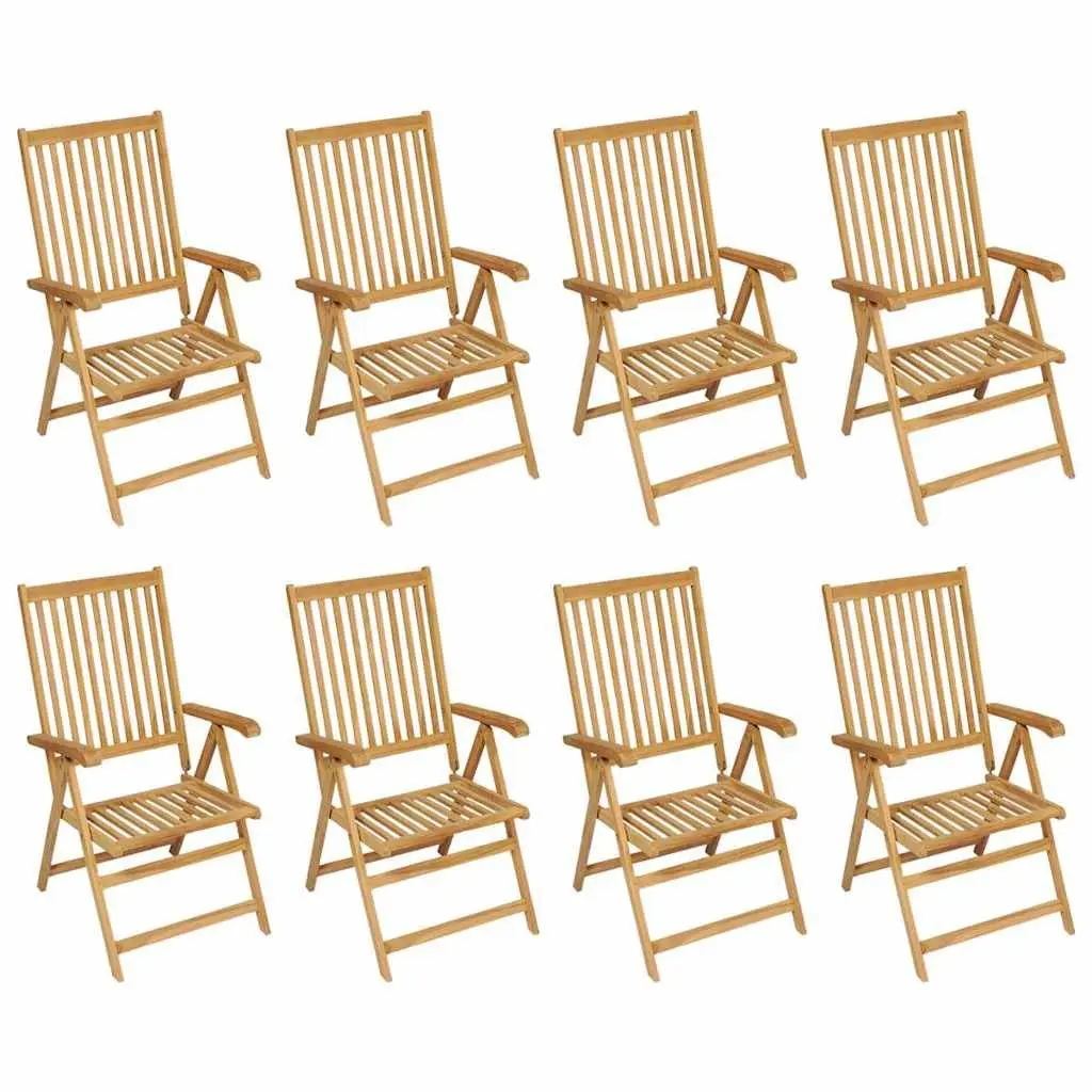 9-Piece Garden Dining Set with Teak Wood