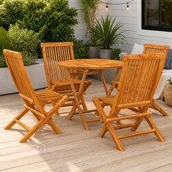 Reliable Teak Wood Garden Dining Set for Gatherings
