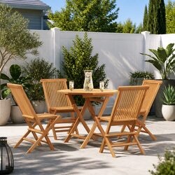 Reliable 5 Piece Teak Wood Garden Dining Set