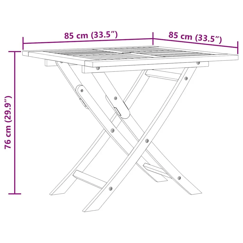 5 Piece Garden Dining Set Outdoor Furniture Foldable Table Chairs Brown