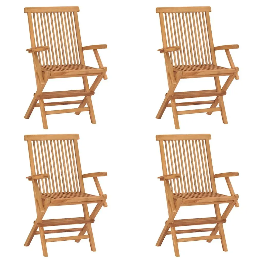 5 Piece Garden Dining Set Outdoor Furniture Foldable Table Chairs Brown
