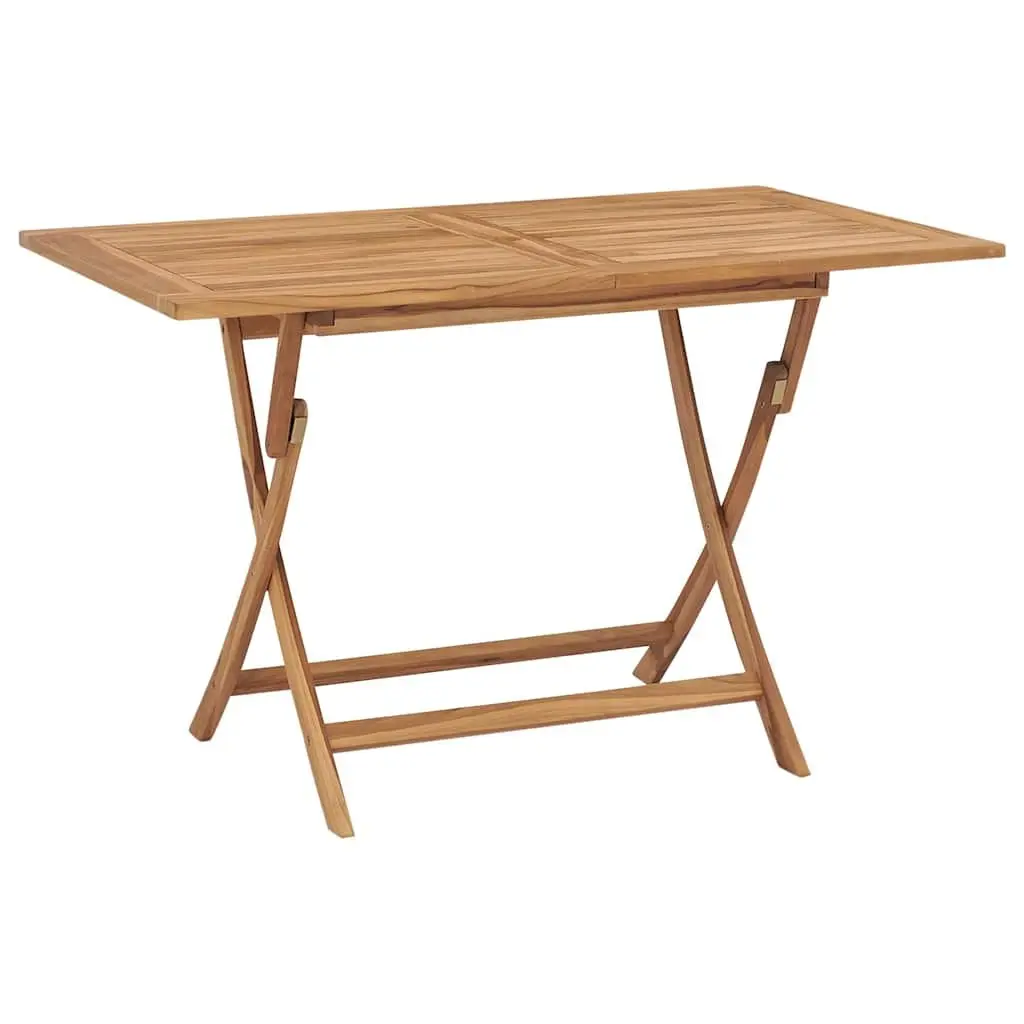 5 Piece Garden Dining Set Outdoor Furniture Table Chairs Teak Wood Brown