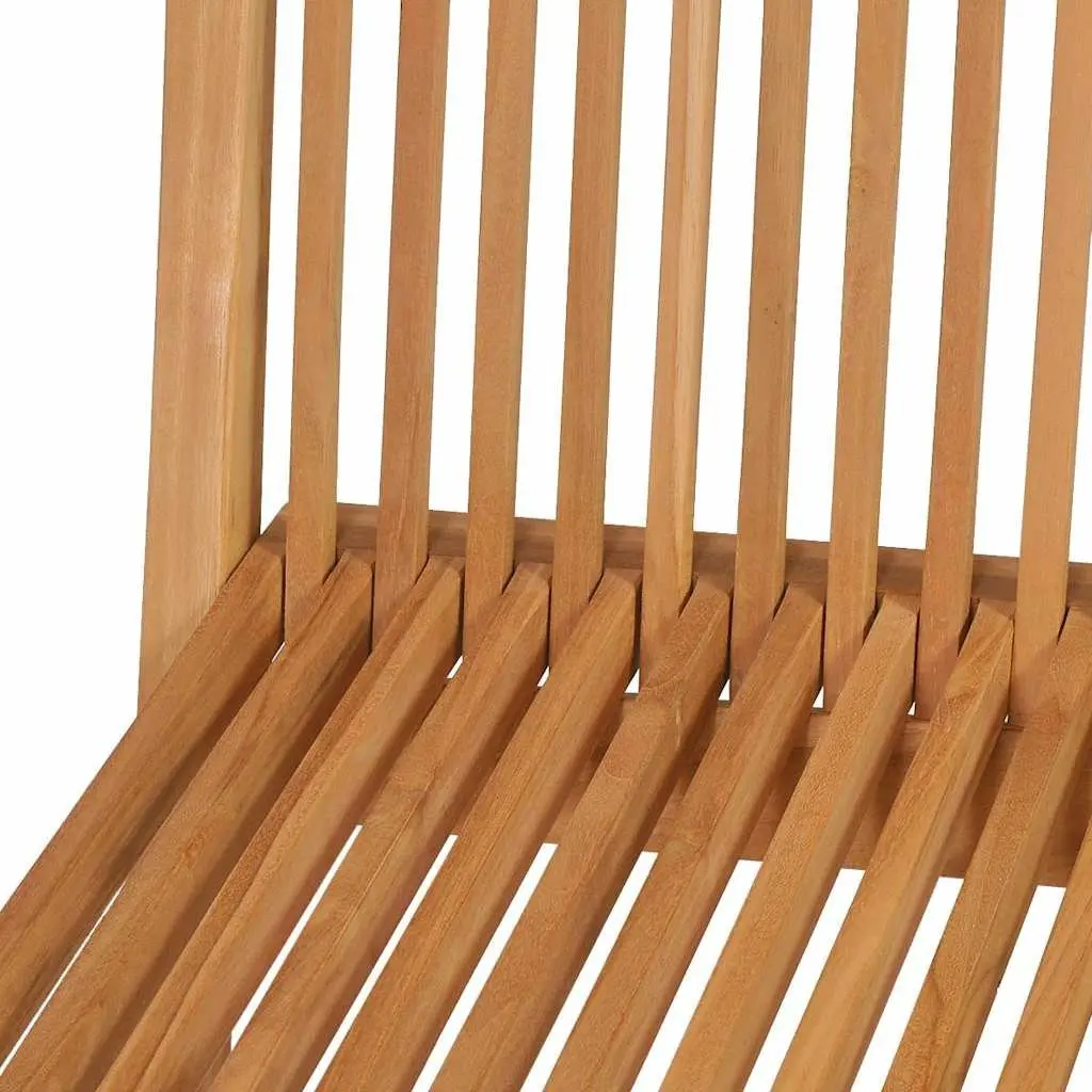 Garden Dining Set 7 Piece Outdoor Furniture Teak Wood Table Chairs Foldable
