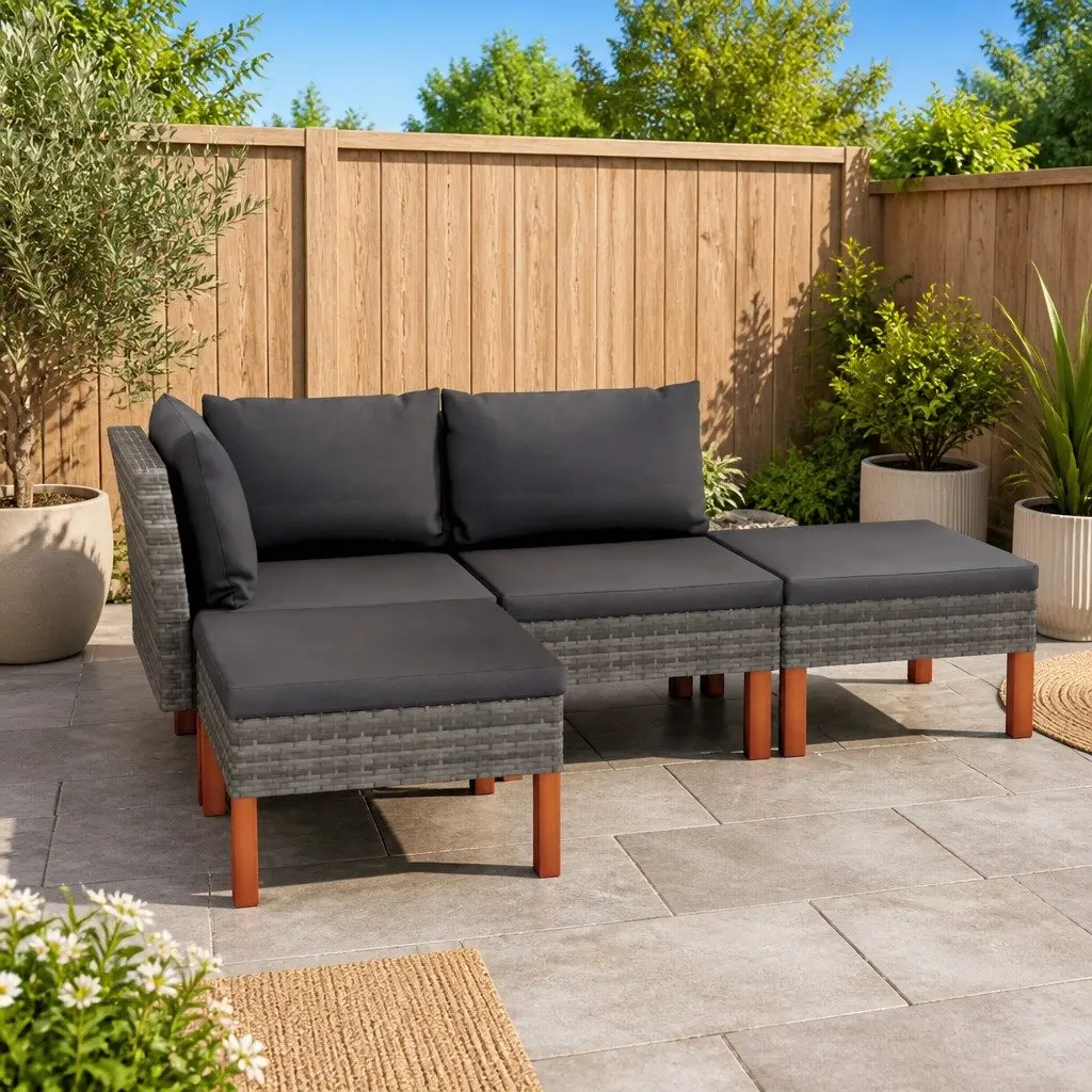 Outdoor Lounge Set with Removable Cushions