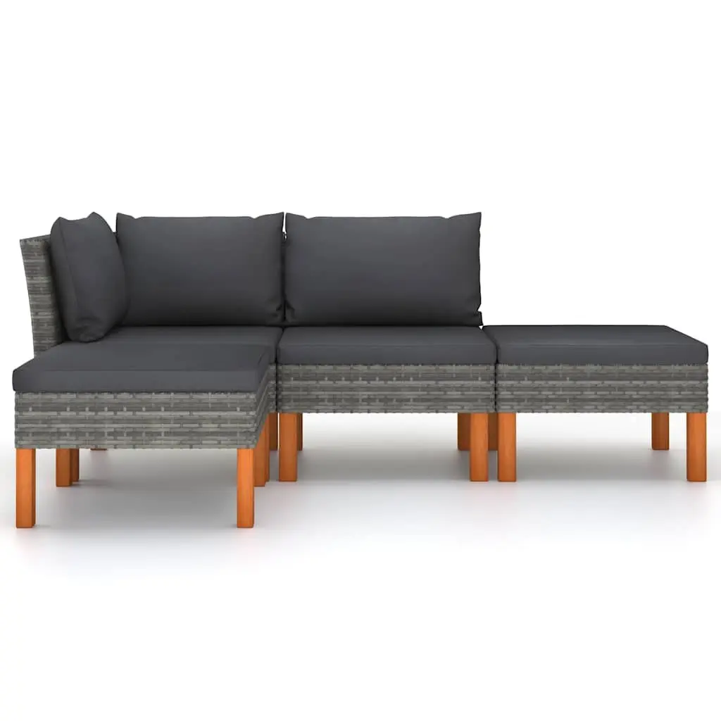 Outdoor Lounge Set with Removable Cushions