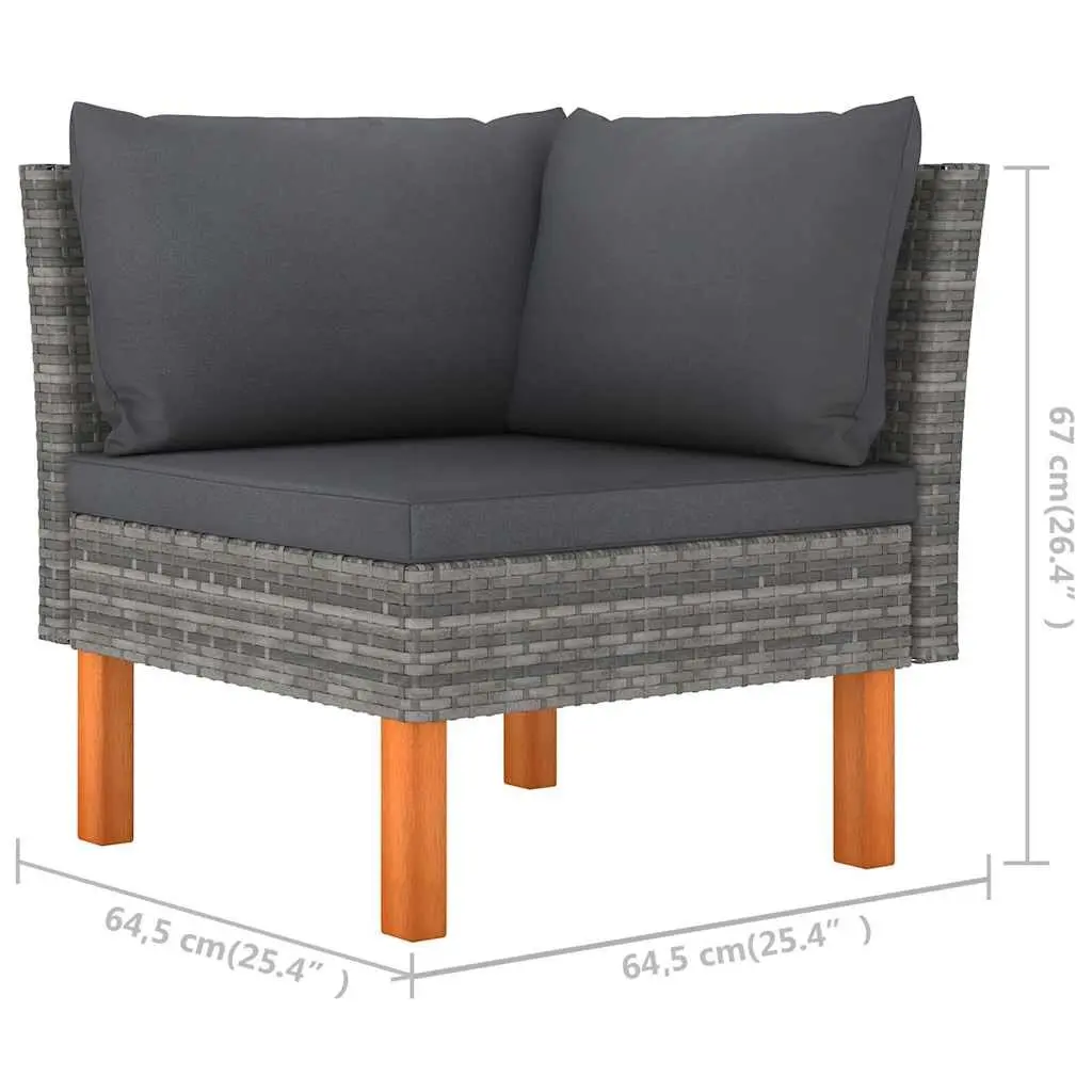 Outdoor Lounge Set with Removable Cushions