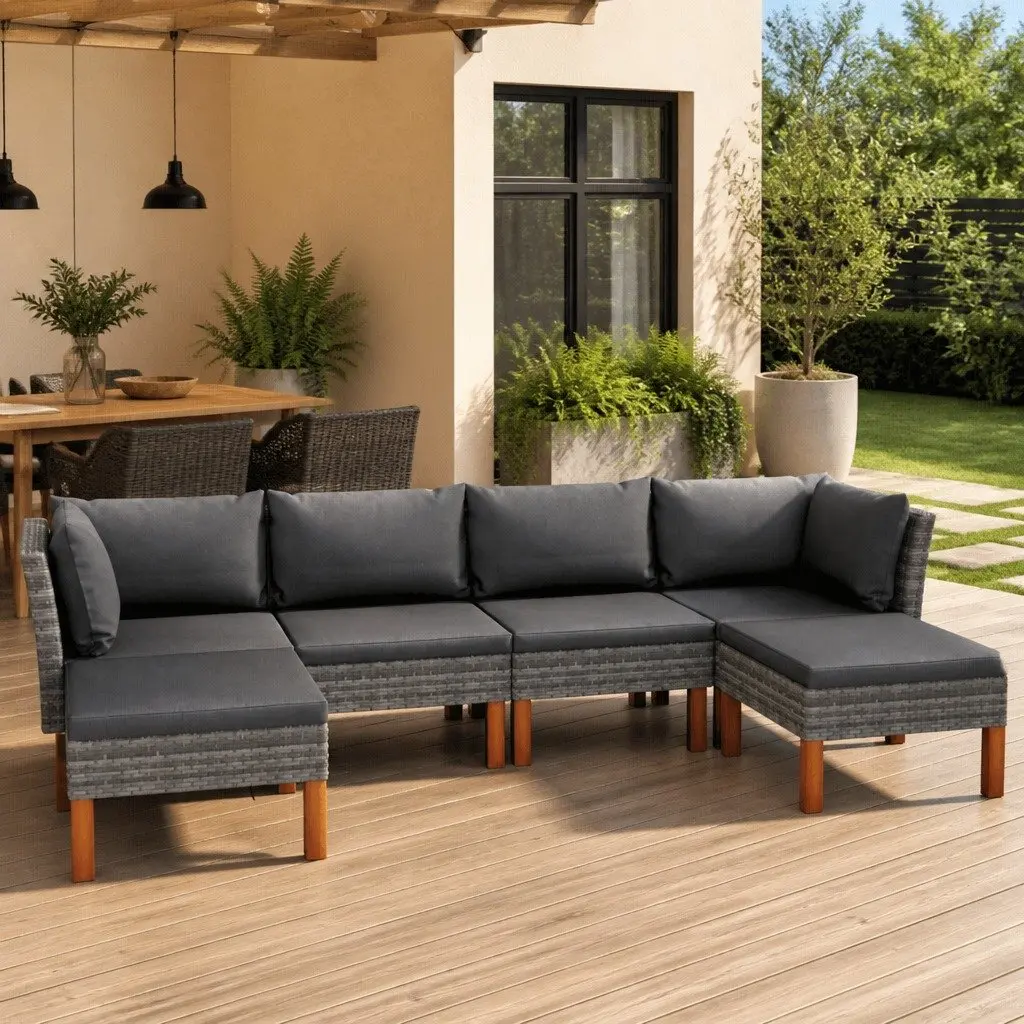 6-Piece Outdoor Lounge Set for Comfort