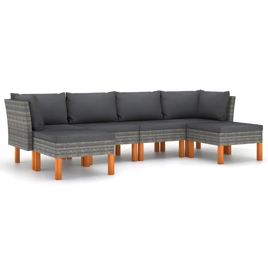 6-Piece Outdoor Lounge Set for Comfort
