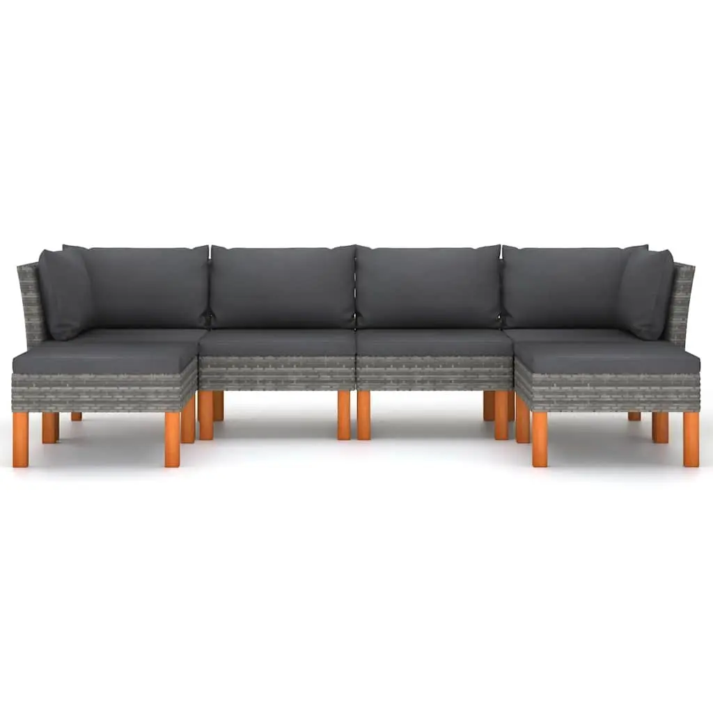 6-Piece Outdoor Lounge Set for Comfort
