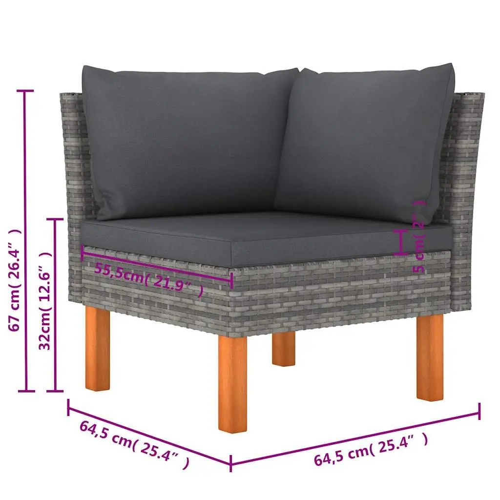 6-Piece Outdoor Lounge Set for Comfort