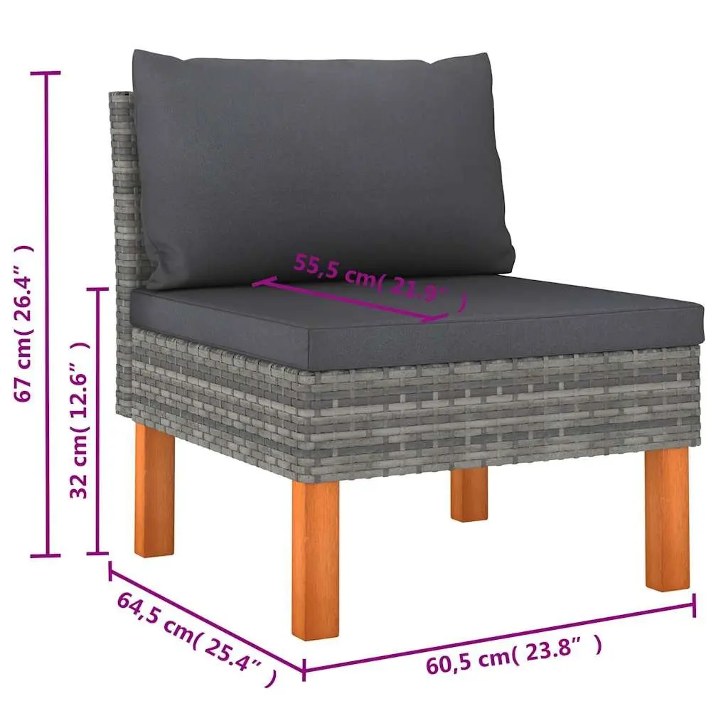 6-Piece Outdoor Lounge Set for Comfort