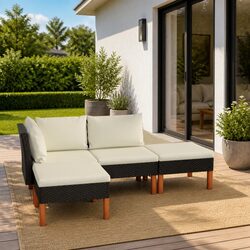 Comfortable and Versatile Garden Lounge Set with Cushions