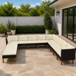 Comfortable and Durable 12 Piece Outdoor Lounge Set