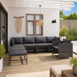 Comfortable 7-Piece Lounge Set for Your Outdoor Haven
