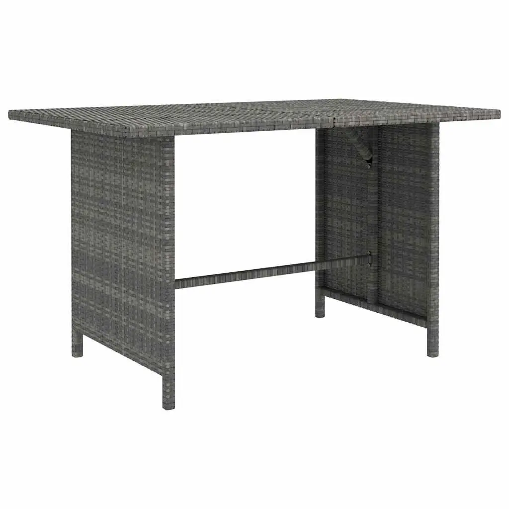 Garden Lounge Set 10 Piece Outdoor Furniture Grey Poly Rattan with Cushions