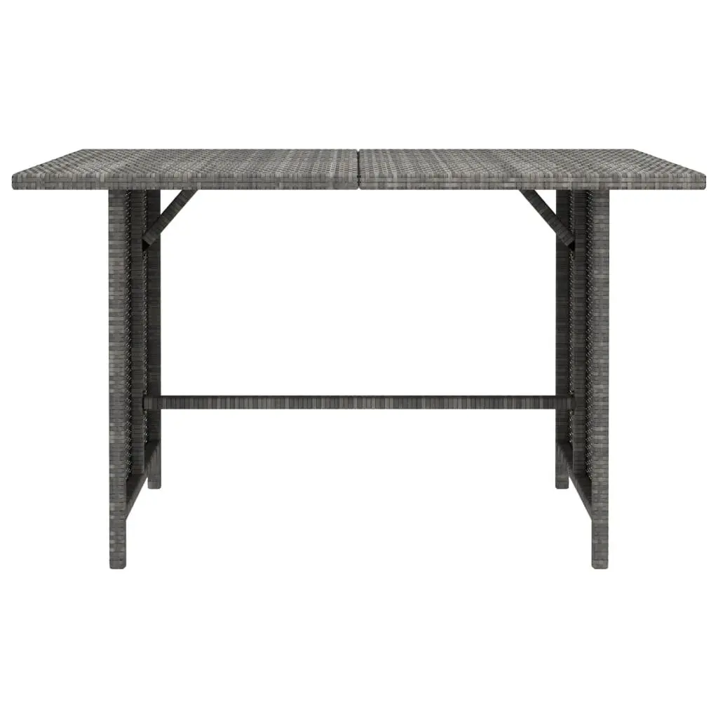 Garden Lounge Set 10 Piece Outdoor Furniture Grey Poly Rattan with Cushions